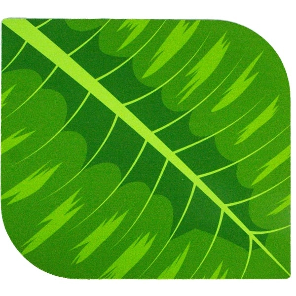 7.8" x 7.06" x 0.125" leaf-shaped mouse pad with edge-to-edge sublimation... from ASI 57653 Gold Bond