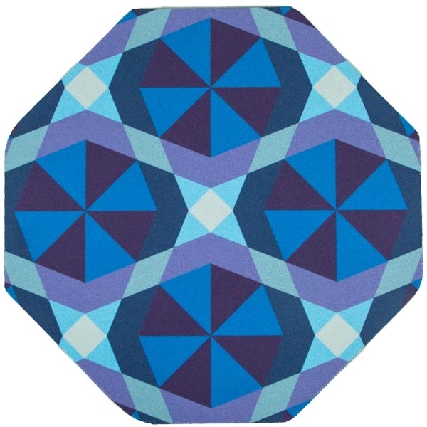 8" x 8" x 0.125" octagon shaped mouse pad with edge-to-edge... from ASI 57653 Gold Bond