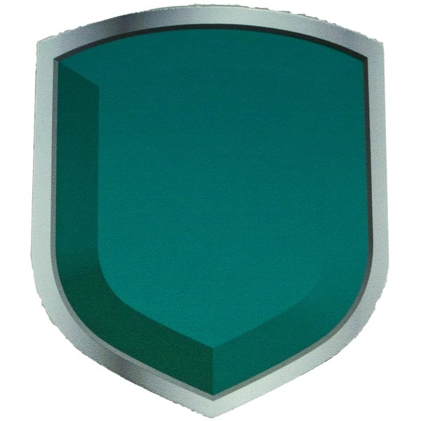 6.75" x 8" x 0.125" shield-shaped mouse pad with edge-to-edge sublimation... from ASI 57653 Gold Bond