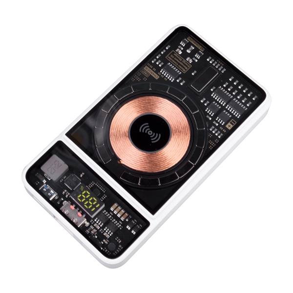 A transparent power bank that showcases quality components and features advanced... from ASI 90154 Sunjoy Group Inc