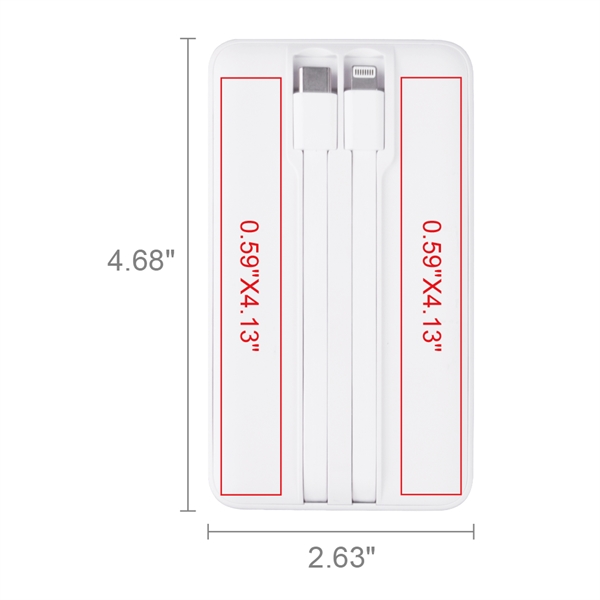 A transparent power bank that showcases quality components and features advanced... from ASI 90154 Sunjoy Group Inc