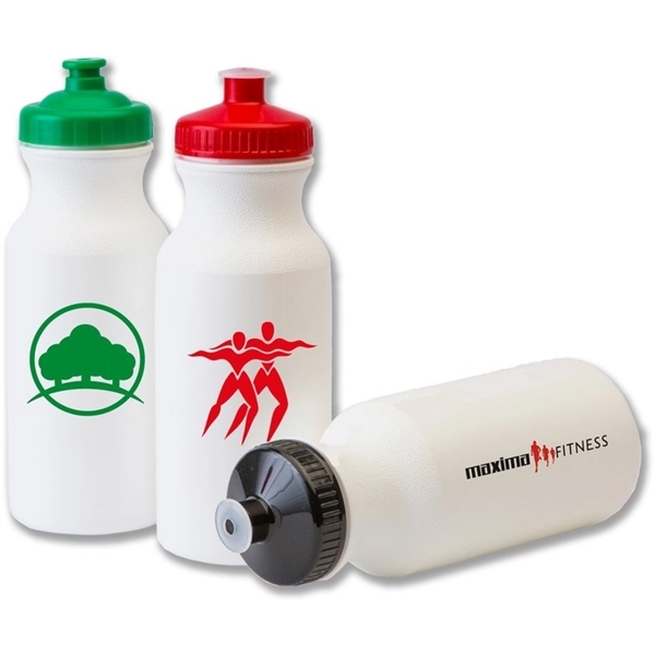 Durable 20 oz. bike sports bottle, perfect for staying hydrated on... from ASI 67075 Leprechaun Promotions, LLC / Leprechaun Promotions