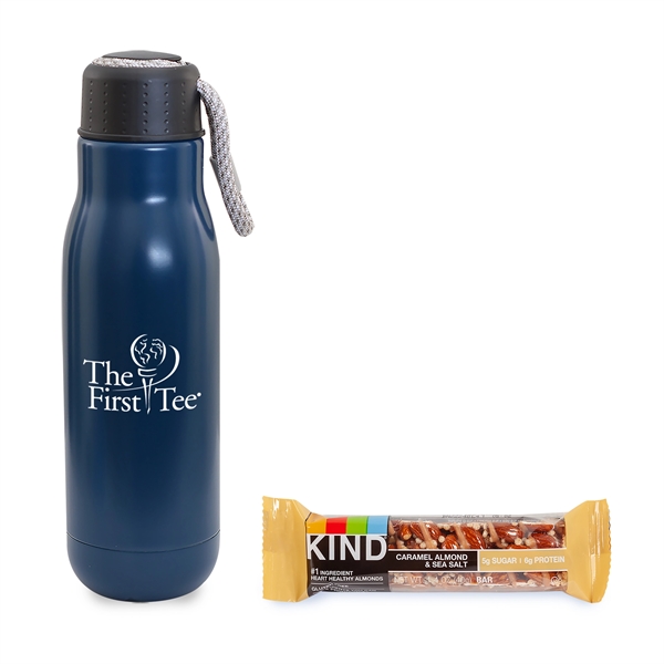 16oz Insulated Vacuum Bottle and KIND snack bar... from ASI 44900 NC Custom (CI/Lanco) / Lanco