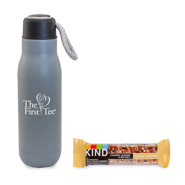 16oz Insulated Vacuum Bottle and KIND snack bar... from ASI 44900 NC Custom (CI/Lanco) / Lanco
