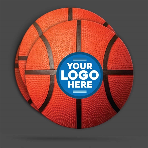 Basketball drink coaster in a 4" round made of durable, eco-friendly... from ASI 43530 California Tattoos