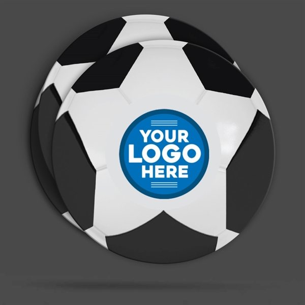 Goal-worthy soccer-themed coaster in a 4" round size. 2 sided printing... from ASI 43530 California Tattoos