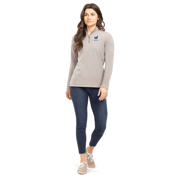 Ladies Micro-Lite Fleece 1/4 Zip Pullover featuring 5.3 ounce 70% recycled... from ASI 37461 Augusta Sportswear