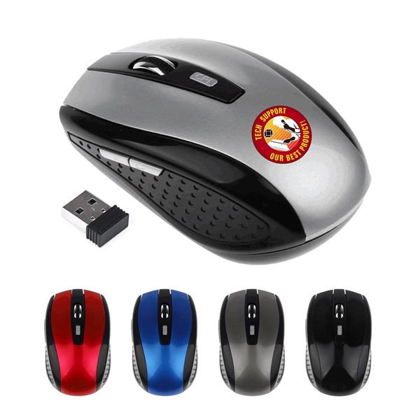 1400DPI 2.4 GHZ  Wireless Optical Mouse/Mice... from ASI 41511 Brainchild USA Inc / BrainChild Gift Club