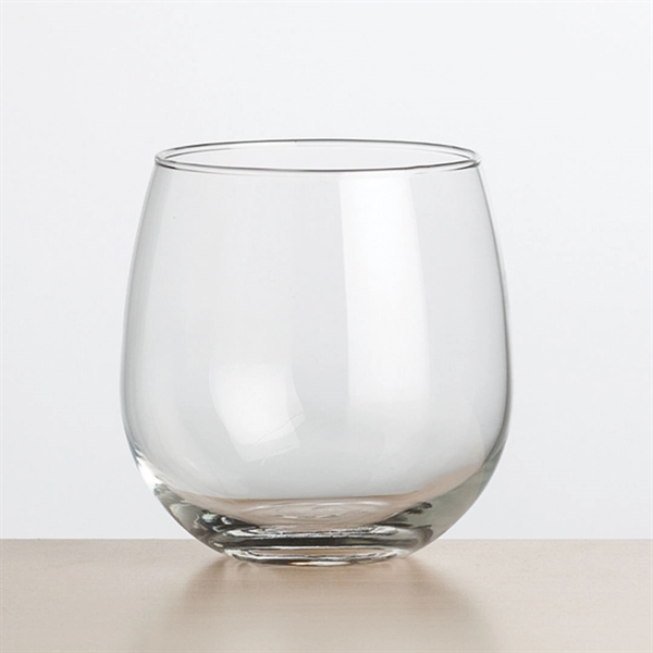 Stemless glasses allow users to aerate a glass of wine while... from ASI 84592 St Regis Group
