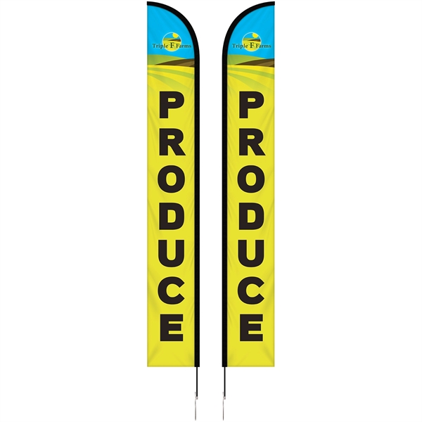 15' Double Sided Portable Half Drop Banner with Hardware Set. ACTUAL... from ASI 80228 Quinn