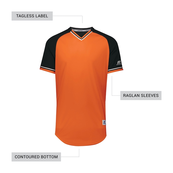 Classic V-Neck Jersey with 100% polyester wicking knit... from ASI 37461 Augusta Sportswear