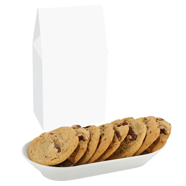 Milk carton inspired box with 8 gluten free gourmet chocolate chip... from ASI 71685 Midnite Snax®