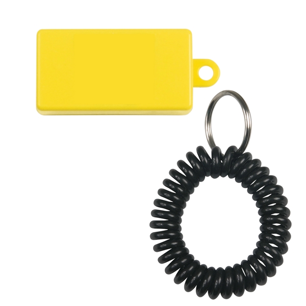 Two tone clicker with key ring and armband.... from ASI 54040 Fey Promo / Mi Line by Fey
