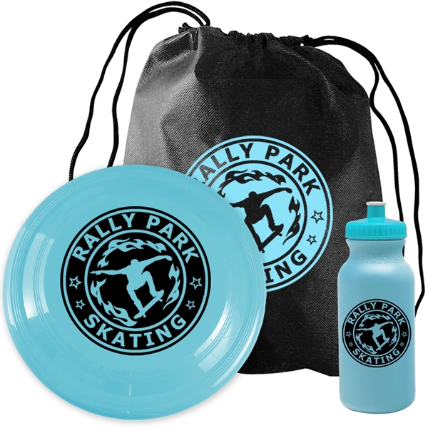 20 oz Bottle with push-pull lid, 9" Flyer packed in backpack... from ASI 55990 Garyline