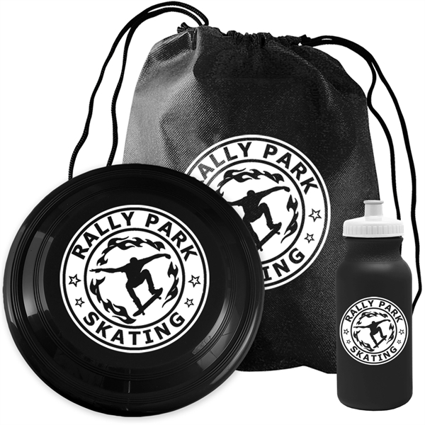 20 oz Bottle with push-pull lid, 9" Flyer packed in backpack... from ASI 55990 Garyline