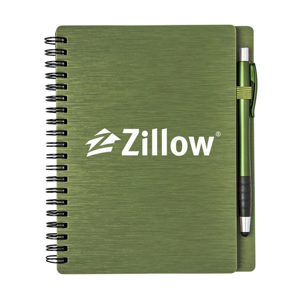 Spiral bound Mercury notebook set with 70 lined pages, a solid... from ASI 88060 Snugz/USA Inc / Sweda®