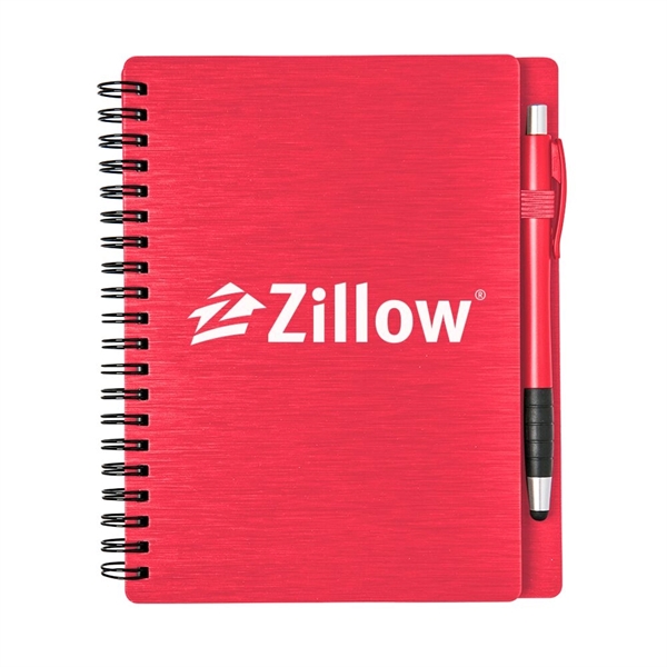 Spiral bound Mercury notebook set with 70 lined pages, a solid... from ASI 88060 Snugz/USA Inc / Sweda®