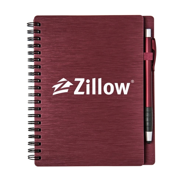 Spiral bound Mercury notebook set with 70 lined pages, a solid... from ASI 88060 Snugz/USA Inc / Sweda®