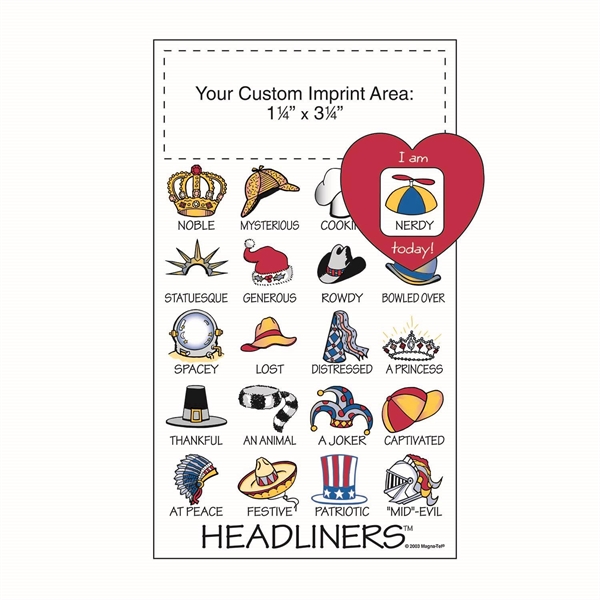 6"H x 3.5"W mood indicator magnet with heart shaped frame.... from ASI 54040 Fey Promo / Magna-Tel by Fey