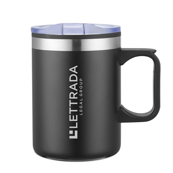 14 oz Double Wall Stainless Steel Camping Mug with Handle. Great... from ASI 30112 ACE Products