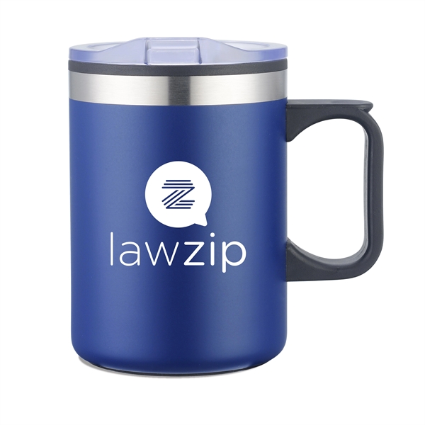 14 oz Double Wall Stainless Steel Camping Mug with Handle. Great... from ASI 30112 ACE Products