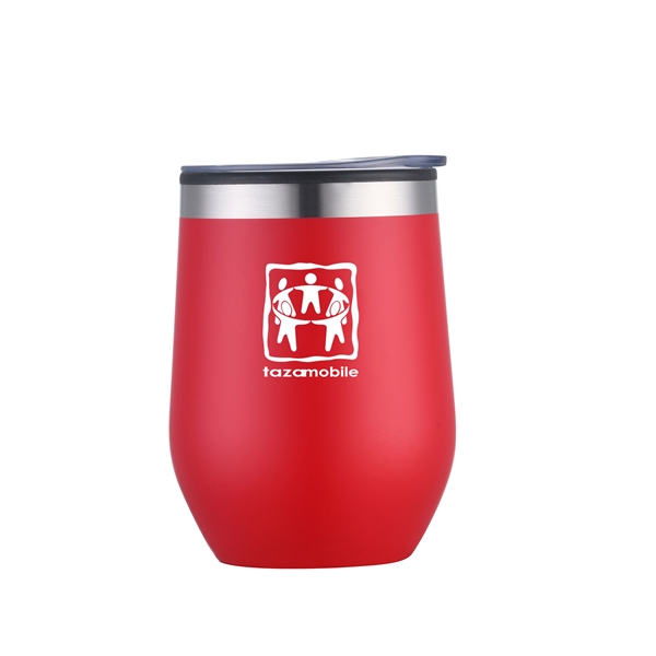 12 oz Capacity Wine Tumbler. Stainless Steel outer and Plastic Liner... from ASI 30112 ACE Products