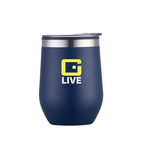 12 oz Capacity Wine Tumbler. Stainless Steel outer and Plastic Liner... from ASI 30112 ACE Products