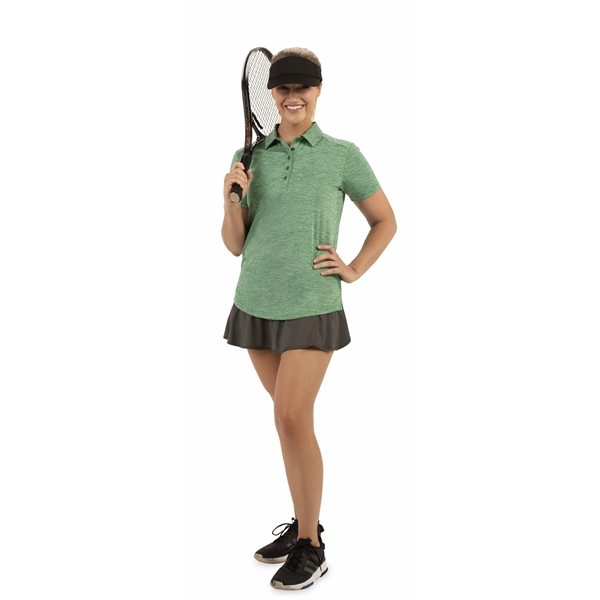 Ladies Electrify Polo is engineered to distribute moisture quickly throughout the... from ASI 37461 Augusta Sportswear / Holloway Sportswear