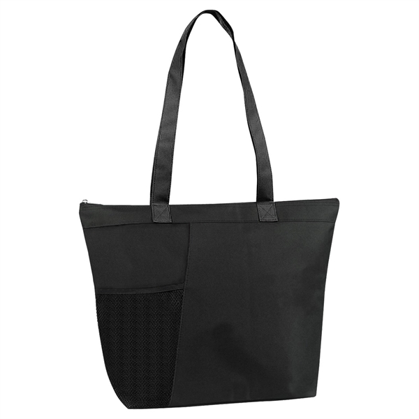 Zipper tote with front mesh pocket.... from ASI 31517 Admart Products / Admart Line