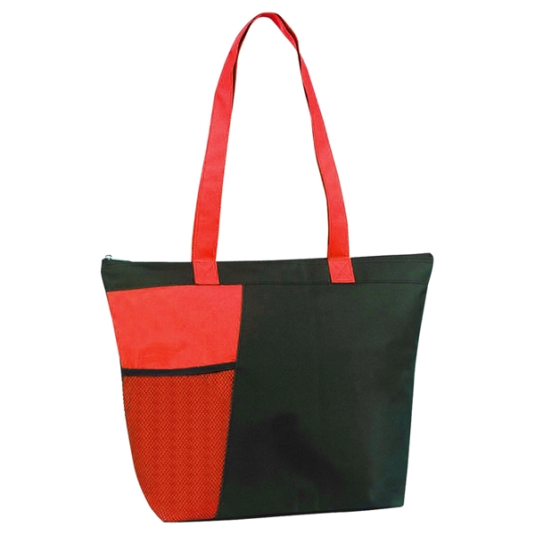 Zipper tote with front mesh pocket.... from ASI 31517 Admart Products / Admart Line
