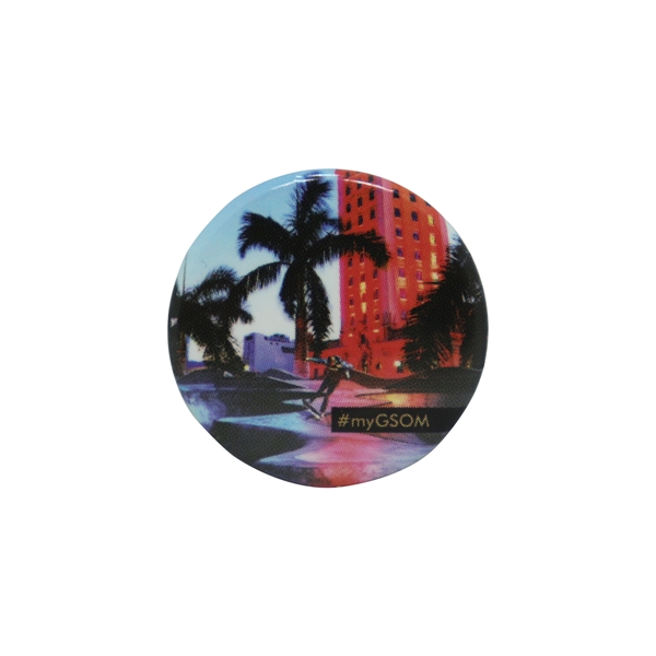 1" Full color, one piece, round button in metal construction.... from ASI 93520 Ventura Inc