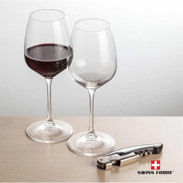 Giftset includes 2 Oldham Stemmed wine glasses and Swiss Force® Impressive... from ASI 84592 St Regis Group