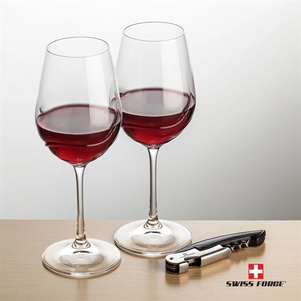 Giftset includes 2 Bartolo Stemmed wine glasses and Swiss Force® Impression... from ASI 84592 St Regis Group
