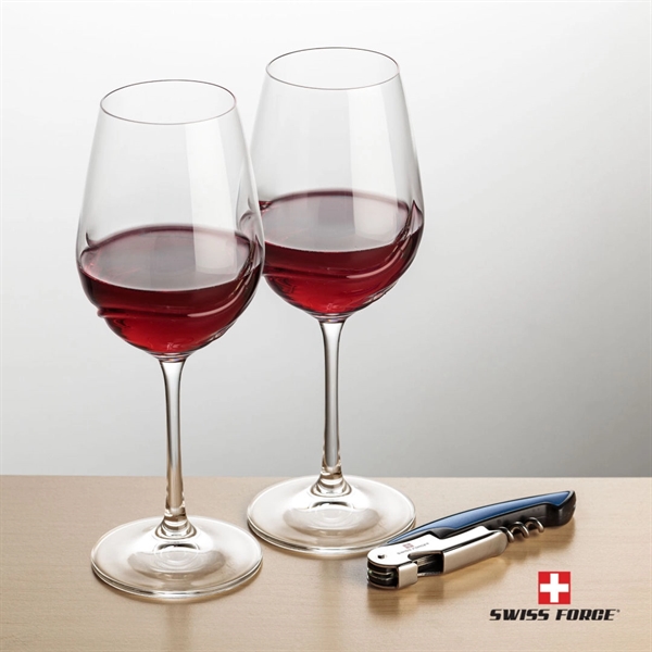 Giftset includes 2 Bartolo Stemmed wine glasses and Swiss Force® Impression... from ASI 84592 St Regis Group