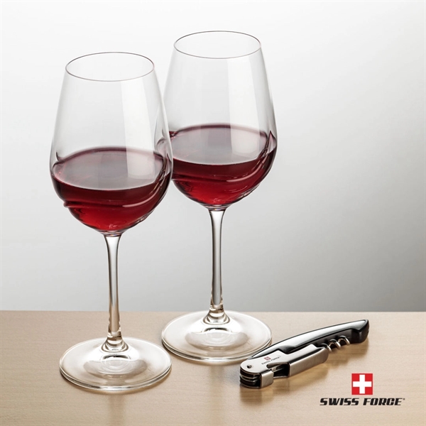 Giftset includes 2 Bartolo Stemmed wine glasses and Swiss Force® Impression... from ASI 84592 St Regis Group