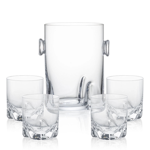 Lead Free Crystalline with straight lines and a beautifully molded thick... from ASI 84592 St Regis Group