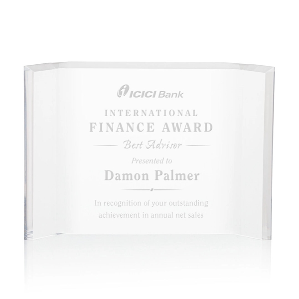 The freestanding Acrylic Aylmer Award beautifully frames your words of recognition!... from ASI 84592 St Regis Group / St Regis