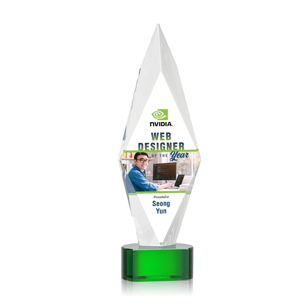 Manilow VividPrint™ Award on Paragon Base - Green... from ASI 84592 St Regis Group / St Regis