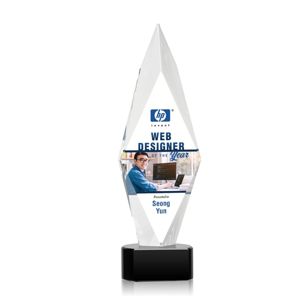 Manilow VividPrint™ Award on Paragon Base - Black... from ASI 84592 St Regis Group / St Regis