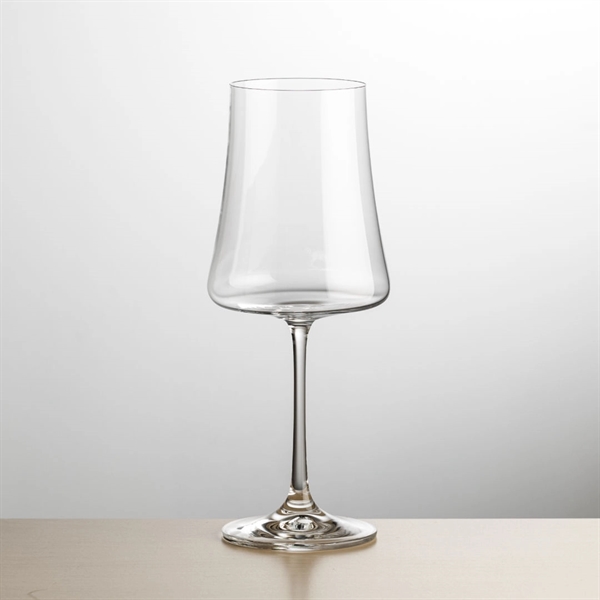 The elegant stem and wide flat bowl of the Dakota wine... from ASI 84592 St Regis Group
