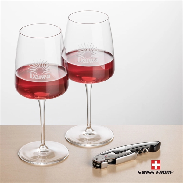 Giftset includes 2 Dunhill Stemmed wine glasses and Swiss Force® Impressive... from ASI 84592 St Regis Group