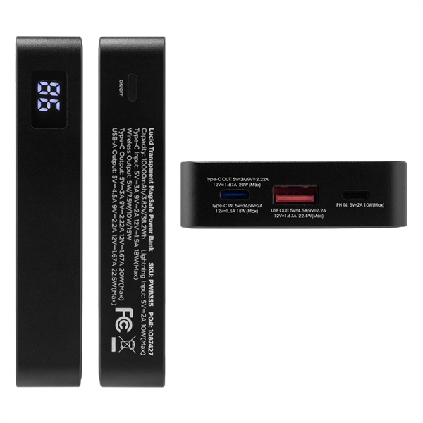 Inside quality out, this Transparent power bank display every quality component... from ASI 90154 Sunjoy Group Inc