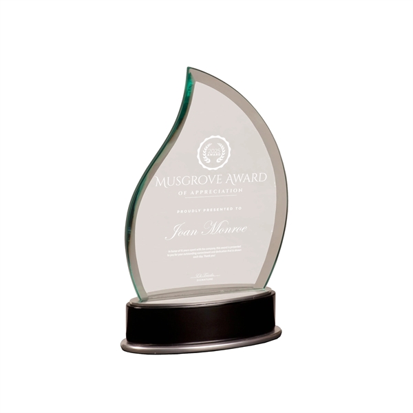 7 3/4" Jade Flame Metro Glass Award... from ASI 74601 Calico