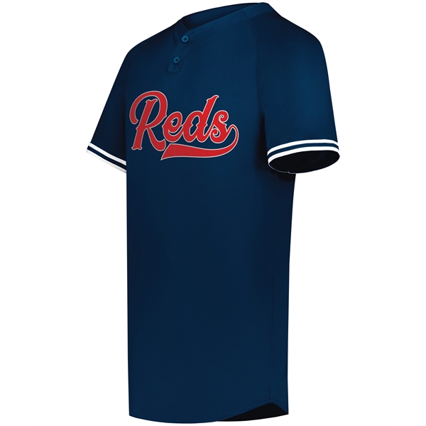 Youth Cutter+ Henley Jersey with 96% polyester/4% spandex.... from ASI 37461 Augusta Sportswear