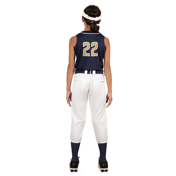 Girls Cutter+ Sleeveless Jersey with 96% polyester/4% spandex lightweight knit.... from ASI 37461 Augusta Sportswear