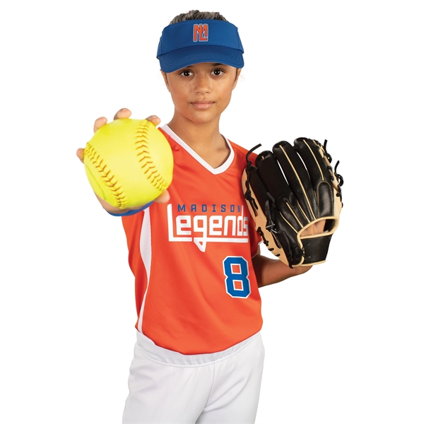 Ladies Cutter+ V-Neck Jersey with moisture wicking 96% polyester/4% spandex interlock... from ASI 37461 Augusta Sportswear