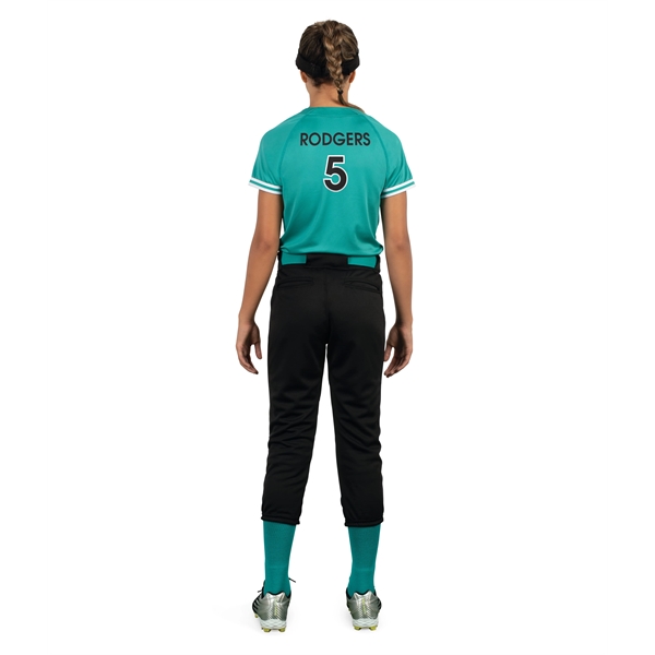 Ladies Cutter+ Henley Jersey with 96% polyester/4% spandex interlock smooth knit... from ASI 37461 Augusta Sportswear
