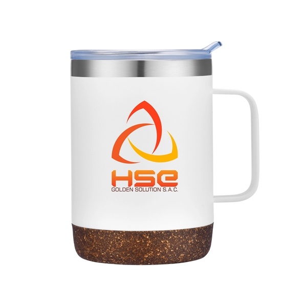 12 oz Vacuum Sealed Stainless Steel Mug with Cork Bottom. Great... from ASI 30112 ACE Products