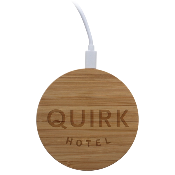 15 watts, Made from sustainable bamboo, Charges any wireless-enabled device, Detachable... from ASI 62124 iClick, Inc. / iClick®