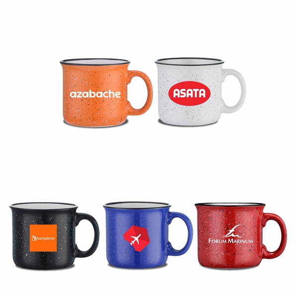 15 oz Speckled Ceramic Camping Mug. Comfortable Handle. Great for hot... from ASI 30112 ACE Products